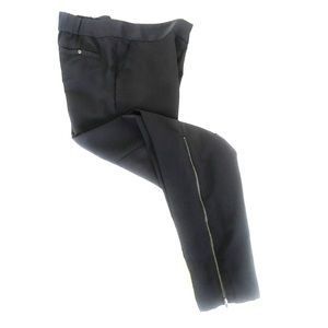 Navy Pant Trouser Straight Leg w/ Zippers at Ankle